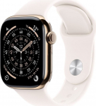 Apple Smartwatch Apple Watch 11 GPS + Cellular 42mm Gold Titanium Sport Band M/L R&oacute;żowy  (MF8X4ZR/A)