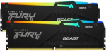 Kingston Memory DDR5 Fury Beast Black RGB 16GB(2 8GB)/6000 CL36 EXPO