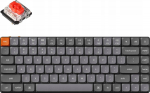 Keychron K3 Max RGB Wireless Mechanical Keyboard, Low Profile, Red Switch (Black) [K3M-H1].
