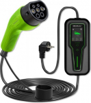 Qoltec Mobile charger for EV 2in1 type2 3.5kW LCD