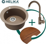 Helika Komplekt: k&ouml;&ouml;givalamu, segisti ja laud SR100-114W+5523E2-001+SR-416.300 (sapele)