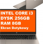 HP Laptop HP Laptop HP 15-fd0230wm / C68GJUA / Intel Core i3 / 8GB / 256GB / Intel UHD / FullHD / Dotyk / Win 11 / Kaszmirowy