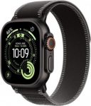Apple Watch Ultra 3 GPS + Cellular 49mm Black Titanium Case with Black/Charcoal Trail Loop - S/M