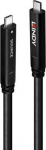 Lindy Kabel USB Lindy USB-C - USB-C 10 m Czarny (43333)