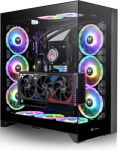 Thermaltake PC case CTE E600 MX Tempered Glass, glass side - black