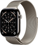 Apple Smartwatch Apple Watch 11 GPS + Cellular 46mm Natural Titanium Milanese Loop M/L Szary  (MFD04ZR/A)