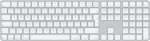 Apple Magic Keyboard with Touch ID and Numeric Keypad for Mac models with Apple silicon - International English - White Keys