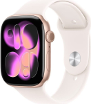 Apple Smartwatch Apple Watch 11 GPS 46mm Rose Gold Alu Sport Band S/M R&oacute;żowy (MEV64RK/A)