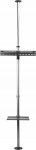 Nedis TVSM5750BK uchwyt do telewizor&oacute;w 177,8 cm (70'') Czarny, Srebrny