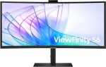 Samsung Monitor 34 inches ViewFinity S65VC VA 3440x1440 UWQHD 21:9 1xHDMI 1xDP 1xUSB-C (90W) 2xUSB 3.0 LAN (RJ45) 5ms HAS Webcam speakers curved 3YOS