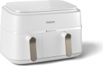 Philips 3000 series NA353/10 fryer Double 9 L Stand-alone 2750 W Hot air fryer Silver, White