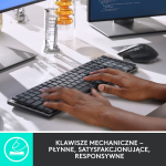 Logitech MX Mechanical Keyboard (ciche sprężynujące)