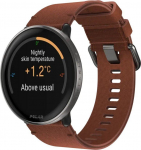 Polar Zegarek sportowy Polar Ignite 3 Titanium Brązowy  (IGNITE 3 TI LTHR BRNZ M/L)