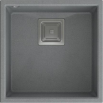 Quadron Zlewozmywak Quadron DAVID 40 GraniteQ silver stone/elementy stalowe