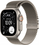 Apple Smartwatch Apple Watch Ultra 3 GPS + Cellular 49mm Natural Titanium / Titanium Milanese Loop L Szary  (MF0E4QP/A)