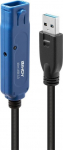 Lindy Kabel USB Lindy USB-A - USB-A 20 m Czarny (43361)