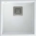Quadron Zlewozmywak Quadron DAVID 40 GraniteQ snow white/elementy stalowe