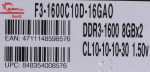 G.skill 16GB PC3-12800 Kit memory module 2 x 8 GB DDR3 1600 MHz