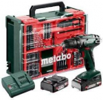 Noname METABO.SCREWDRIVER BS 18 SET 2x2.0 Ah + 74 ACC CASE
