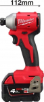 Milwaukee MILWAUKEE.IMPACT DRIVER. M18BLIDRC-402C EU 190Nm 2x4.0Ah BL