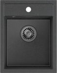 Quadron Virtuvinė plautuvė Quadron JOHNNY 90 HCQJ3950CZK, juoda