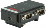 Roline Adapter USB Roline USB-A - RS-232 x4 Czarny  (12.02.1003)
