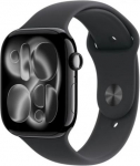 Apple Watch Series 11&nbsp;GPS+Cellular&nbsp;42mm&nbsp;Jet Black Aluminium Case with Black Sport Band - M/L