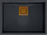 Quadron Zlewozmywak Quadron DAVID 50 GraniteQ black diamond/elementy miedziane