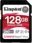 Kingston SDXC 128GB Canvas React Plus SDXC UHS-II 280R/100W U3 V60