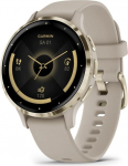 Garmin Venu 3S 3.05 cm (1.2") AMOLED 41 mm Digital 390 x 390 pixels Touchscreen Gold, Grey Wi-Fi GPS (satellite)