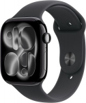 Apple Watch Series 11 (2025) GPS 42mm Jet Black Alu Case, Black Sport Band M/L EU MEQU4