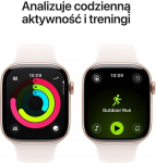 Apple Smartwatch Apple Watch 11 GPS 46mm Rose Gold Alu Sport Band S/M R&oacute;żowy (MEV64RK/A)
