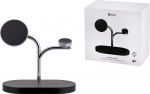 Samsung GP-PWU024WIABW mobile device charger Headset, Smartphone, Smartwatch Black, Silver USB Wireless charging Indoor