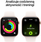 Apple Smartwatch Apple Watch 11 GPS + Cellular 42mm Rose Gold Alu Sport Band S/M R&oacute;żowy  (MF8E4QN/A)