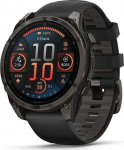Garmin fenix 8 3.56 cm (1.4") AMOLED 47 mm Digital 454 x 454 pixels Touchscreen Black Wi-Fi GPS (satellite)