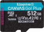 Kingston Memory card microSD 512GB Canvas Go! Plus 200MB/s A2 U3 V30