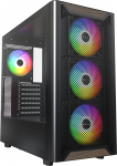 Montech XR Wood PC Case, Mid Tower, ARGB, Tempered Glass, Black