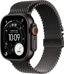 Apple Smartwatch Apple Watch Ultra 3 GPS + Cellular 49mm Black Titanium / Titanium Milanese Loop M Czarny  (MF1Q4QP/A)