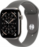 Apple Smartwatch Apple Watch 11 GPS + Cellular 46mm Natural Titanium Sport Band S/M Grafitowy  (MFCW4MP/A)