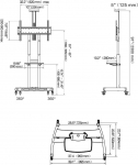 NB Stojak podłogowy AVA1800B 55'' - 90''