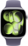 Apple Smartwatch Apple Watch 11 GPS + Cellular 42mm Silver Alu Sport Band S/M Fioletowy  (MF8H4MP/A)