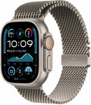 Apple Watch Ultra 2 GPS + Cellular 49 mm Natural Titanium Case with Natural Titanium Milanese Loop - M