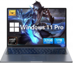 Blackview Laptop Blackview GamiBook-8 Ryzen 7 7735HS/16'' WUXGA (1920x1200)/32GB/1TB/BT/BLKB/Win 11 Pro Geay