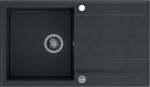 Quadron Zlewozmywak Quadron EVAN 111 GraniteQ black diamond/elementy stalowe
