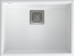 Quadron Zlewozmywak Quadron DAVID 50 GraniteQ snow white/elementy stalowe