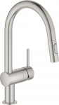 Grohe Virtuvinis mai&scaron;ytuvas su i&scaron;traukiama žarna Grohe MINTA 32321DC2, nerūdijančio plieno