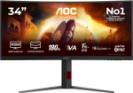 AOC Monitor 34 inch CU34G4CA VA Curved 180Hz HDMIx2 DP