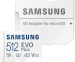 Samsung Memory card microSD MB-MC512SA EU EVO Plus 512GB + adapter