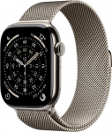 Apple Smartwatch Apple Watch 11 GPS + Cellular 46mm Natural Titanium Milanese Loop S/M Szary  (MFCY4MP/A)