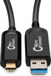 Microconnect Kabel USB MicroConnect USB-A - USB-C 20 m Czarny (MC-USB3.2CA20OP)